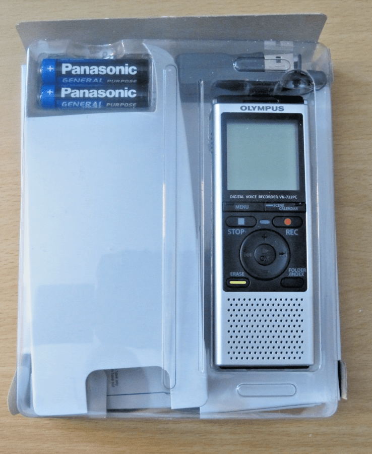Olympus Digital Voice Recorder VN-722PC 4GB Internal Memory with microSD - MagsTag