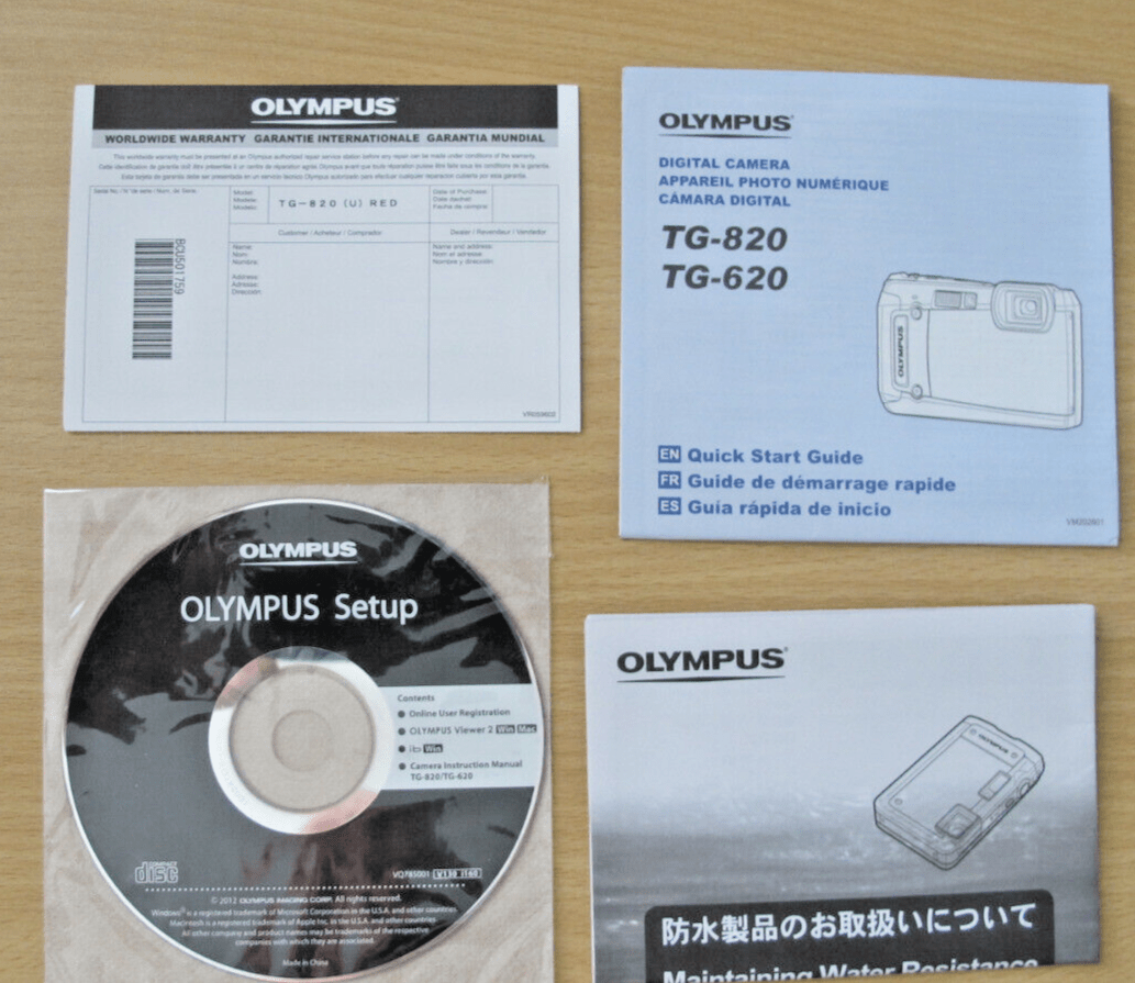 Olympus Tough Waterproof TG - 820 Digital Camera RED OPEN BOX - MagsTag