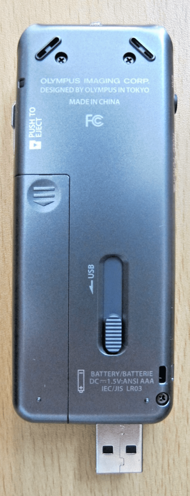 Olympus WS-802 Digital Voice Recorder Integrated USB Connector Gray Mint unused - MagsTag