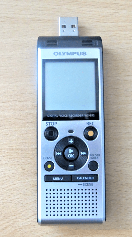 Olympus WS-852 Digital Voice Recorder 4GB MP3 Stereo Handheld Dictaphone - MagsTag