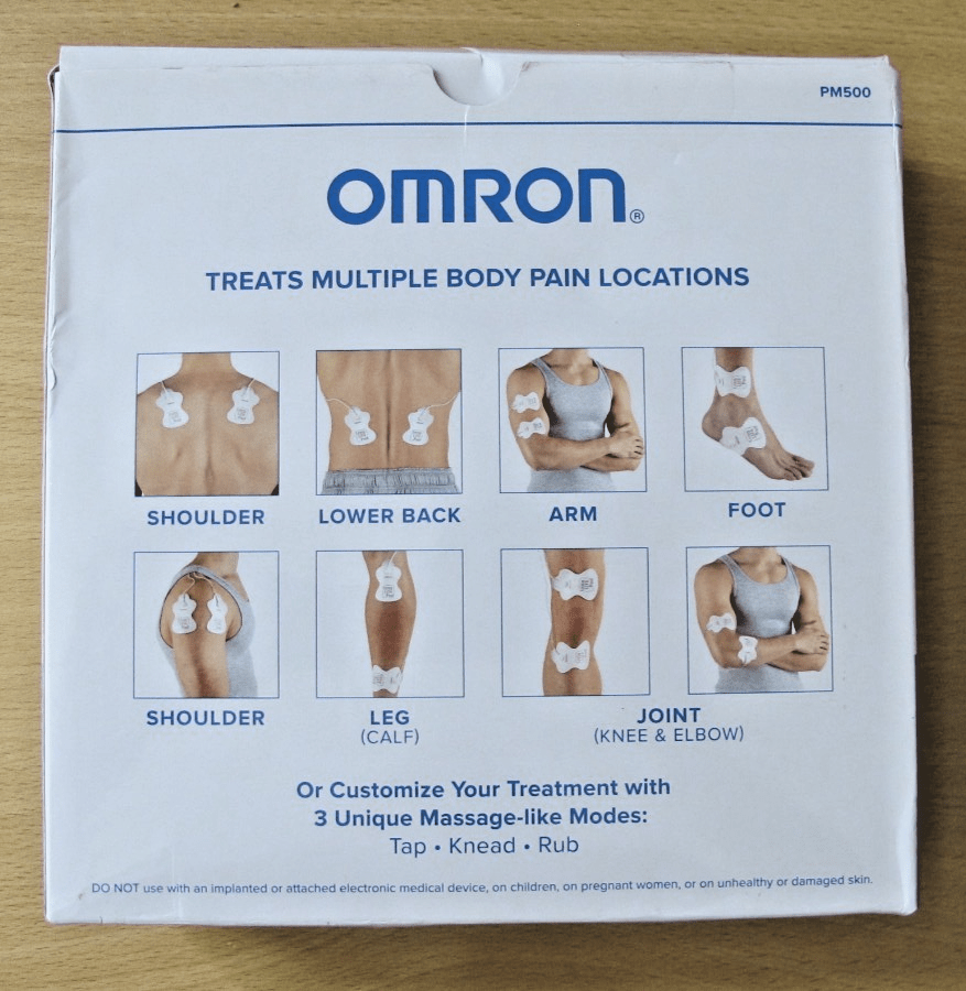 Omron PM500 Max Power pain Relief TENS Therapy sore muscle and joint pain - MagsTag