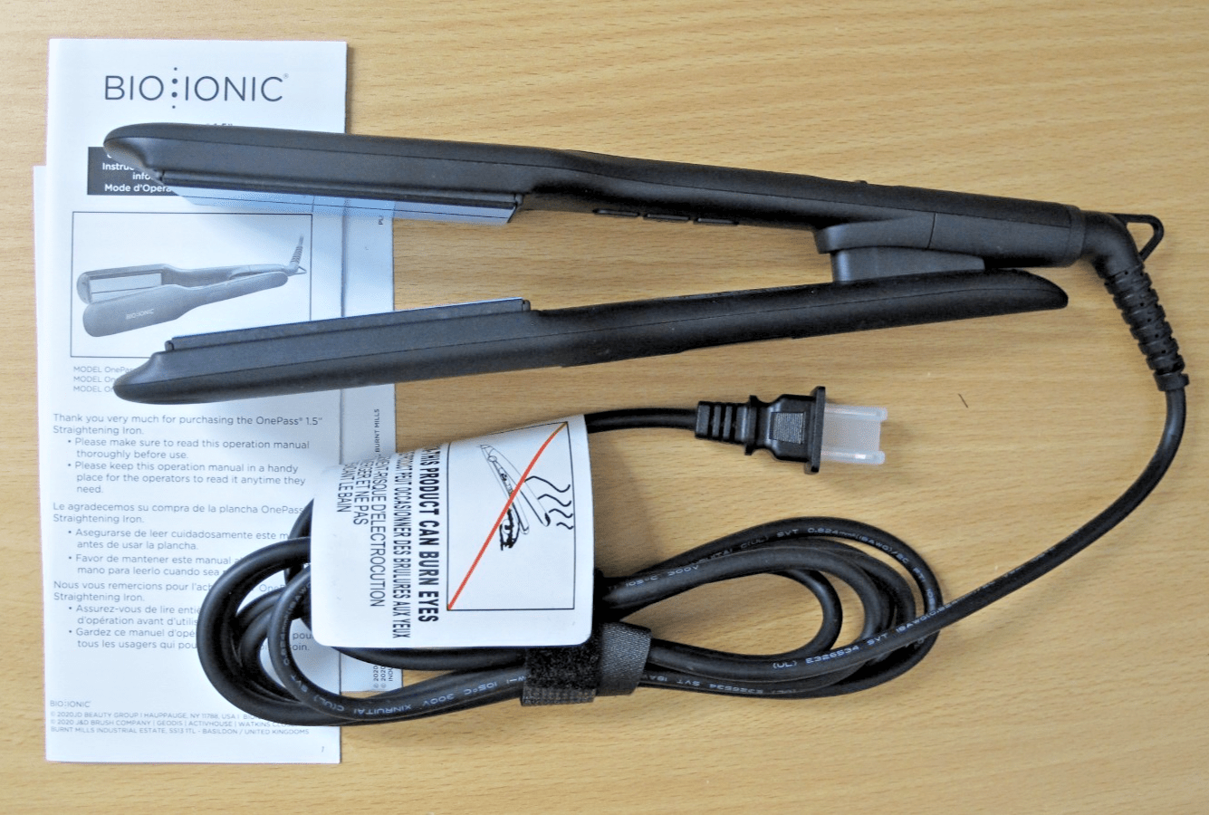 Onepass Nanoionic MX Styling Iron - Black Z - FGTST - OP - 1.5LM by Bio Ionic - 1.5Inch - MagsTag