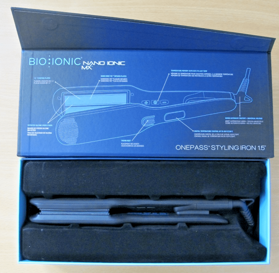 Onepass Nanoionic MX Styling Iron - Black Z - FGTST - OP - 1.5LM by Bio Ionic - 1.5Inch - MagsTag
