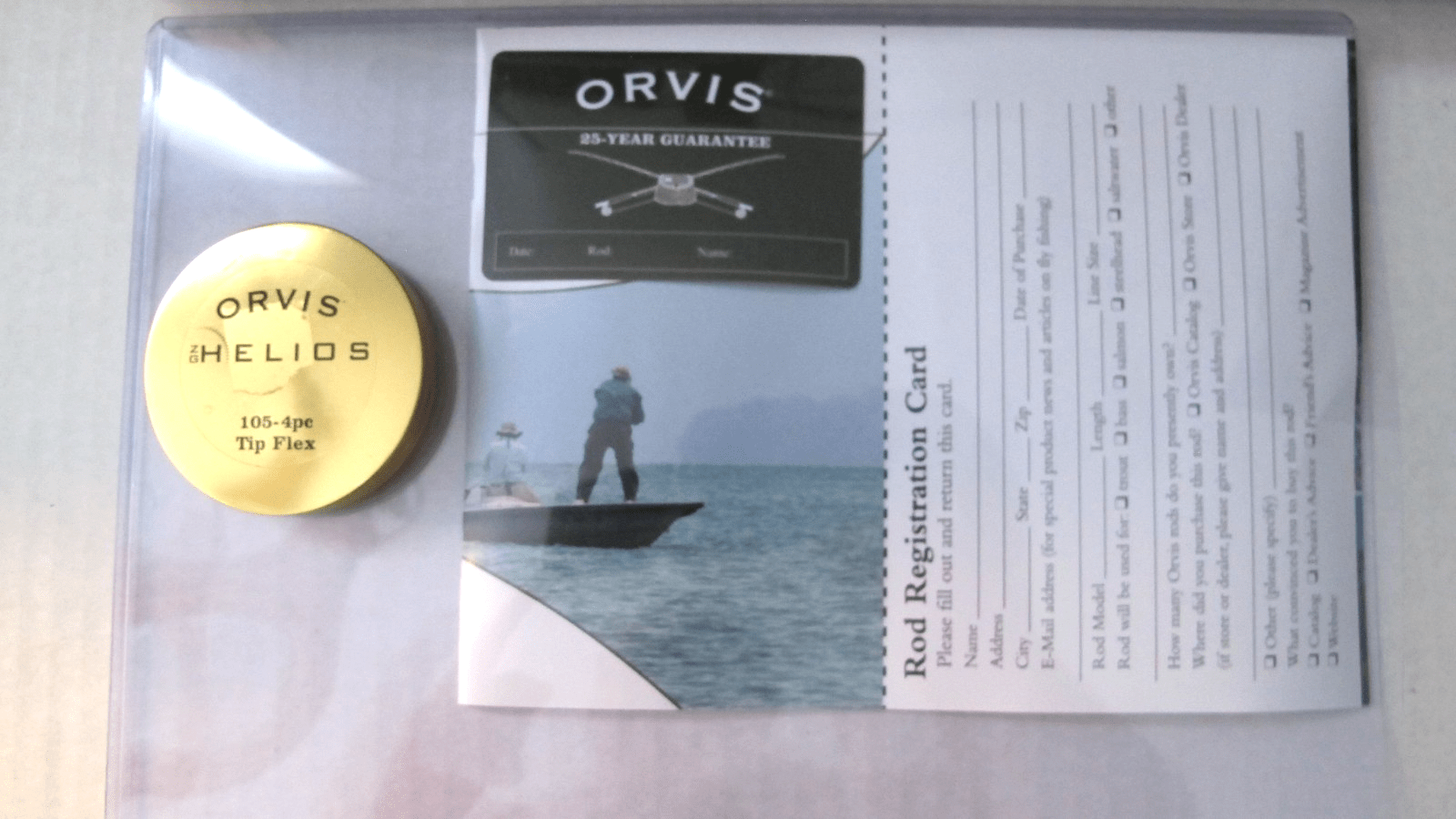 Orvis Helios ZG 105 4pc Tip Flex 9.5 Fly Rod Length 10' wt 2 5/8oz 5WT Line New - MagsTag