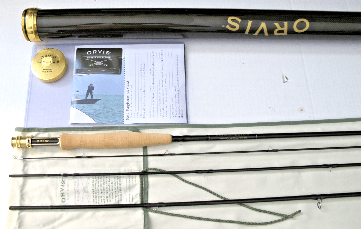 Orvis Helios ZG 105 4pc Tip Flex 9.5 Fly Rod Length 10' wt 2 5/8oz 5WT Line New - MagsTag