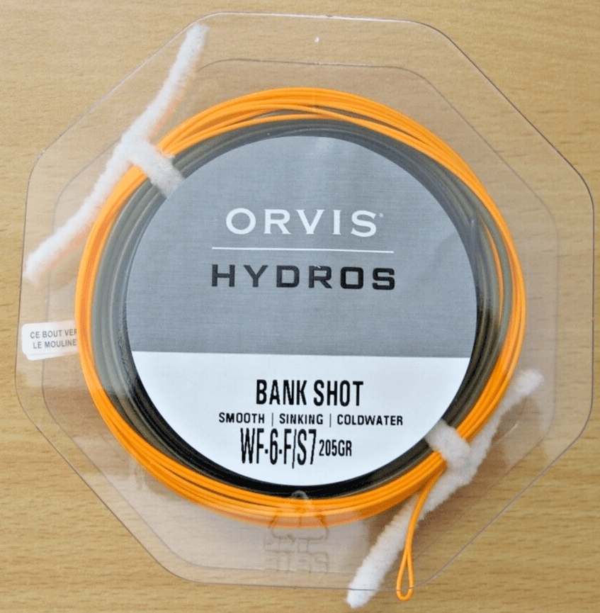 Orvis Hydros Bank Shot Sinking Sink Tip fly line 6F/S7 Orange - MagsTag