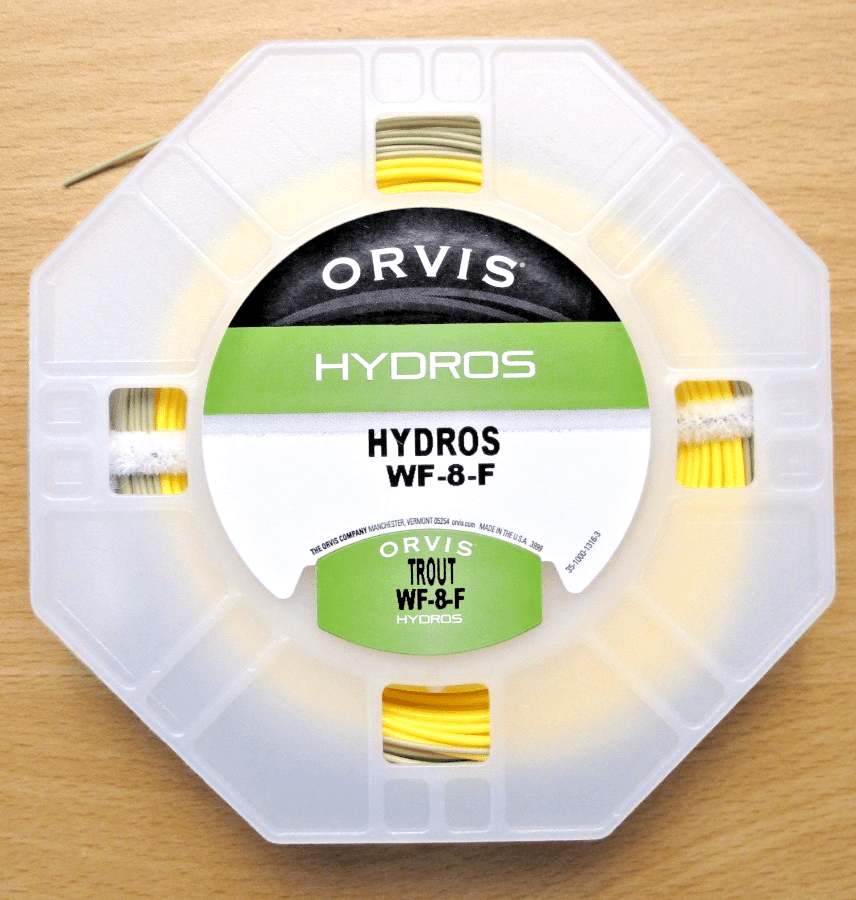 Orvis Hydros WF - 8 - F Fly Line Trout Yellow Olive - MagsTag