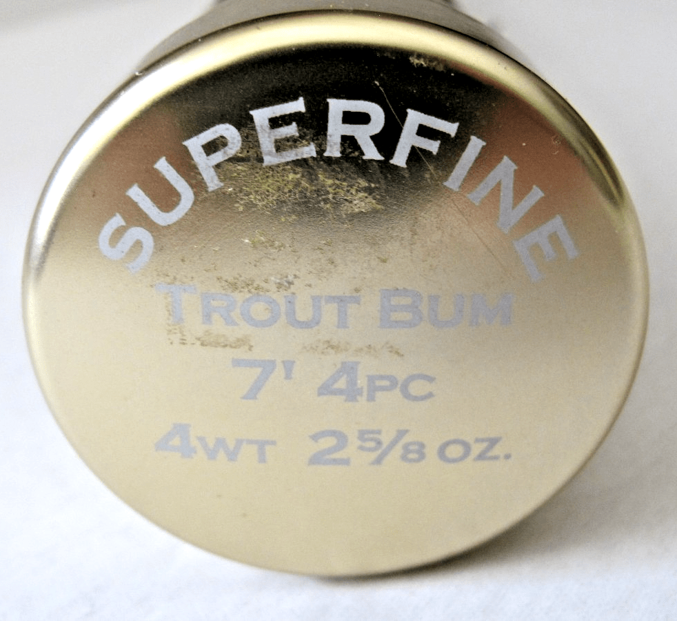Orvis Superfine Fly Rod trout bum 7' 4wt 2.5/8 oz 4 pc Full Flex Unused Mint - MagsTag