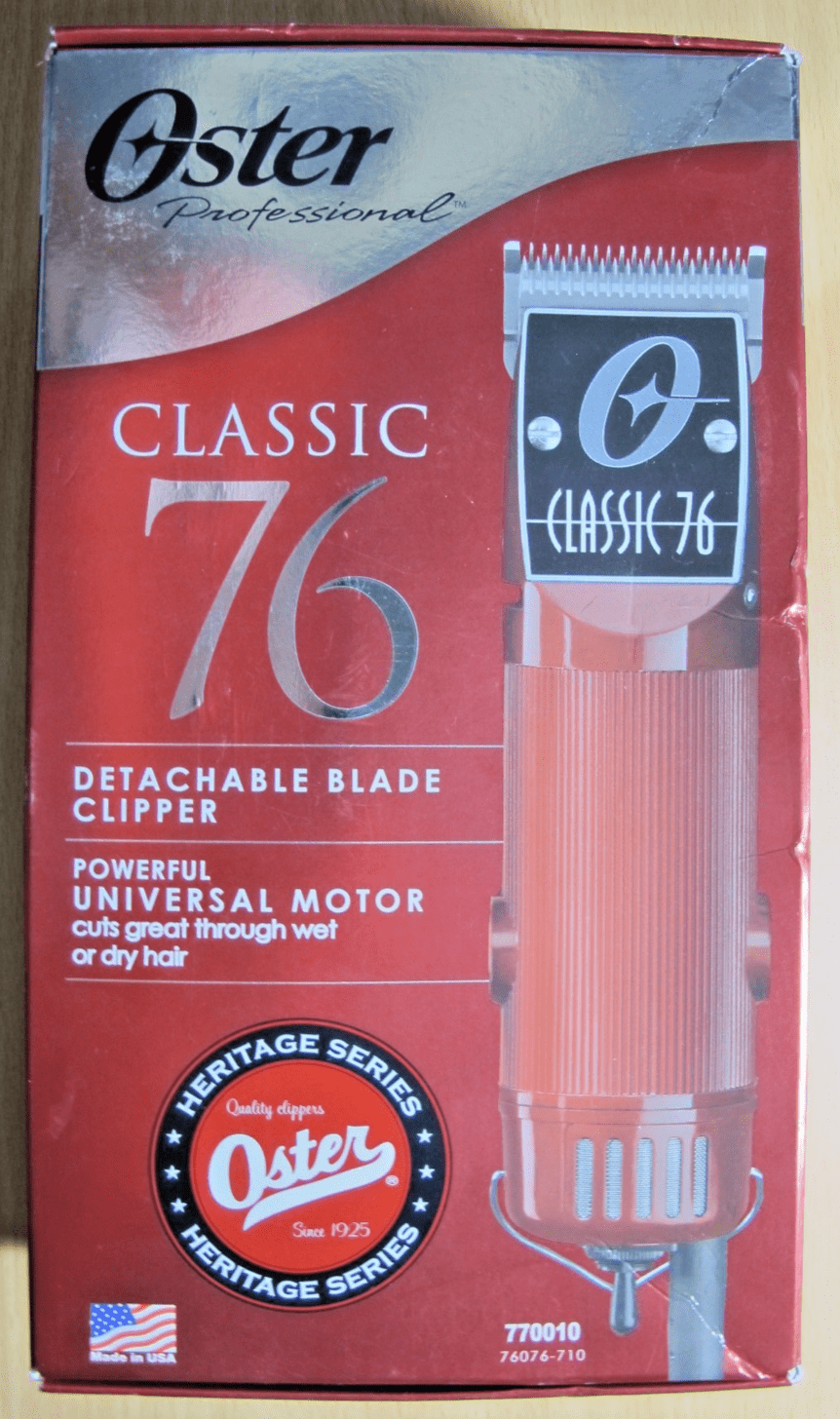 Oster Classic 76 Hair Clipper Detachable Blade Universal Motor Red Unused New - MagsTag