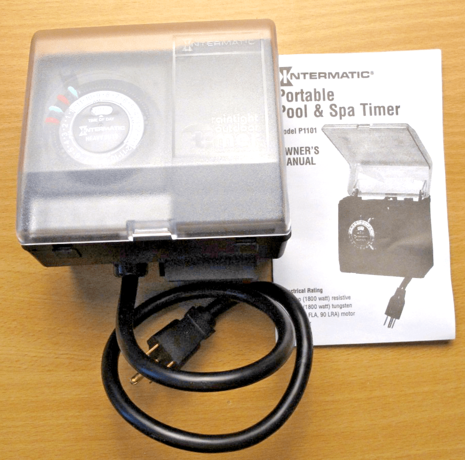 P1101 Plug - in Timer, Black - 2 ON/2 Off Settings, 30 - Minute Intervals, Outdoors - MagsTag