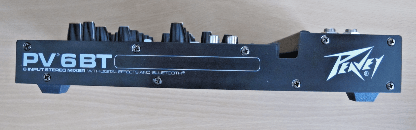 Peavey PV6 BT Pro Audio DJ Bluetooth 6 Channel Slim Mixer - MagsTag