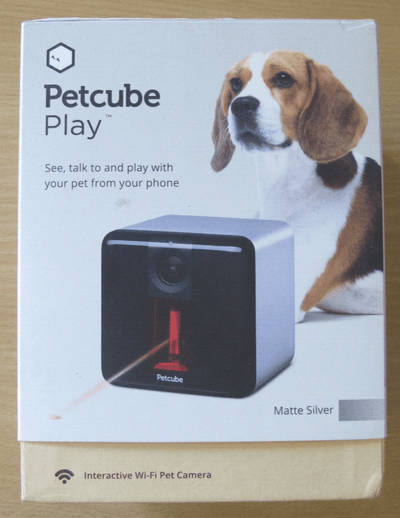 Petcube Play Indoor 1080p Wi - Fi Pet Camera with Built - In Laser Toy Matte Silver - MagsTag