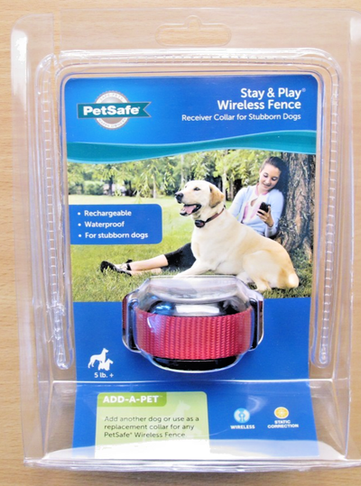 PetSafe STAY PLAY STUBBORN Wireless Dog Fence Collar Receiver PIF00 - 13672 Open - MagsTag