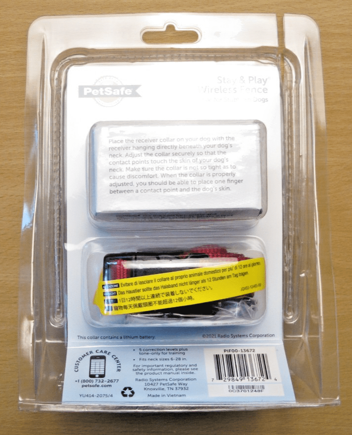 PetSafe STAY PLAY STUBBORN Wireless Dog Fence Collar Receiver PIF00 - 13672 Open - MagsTag