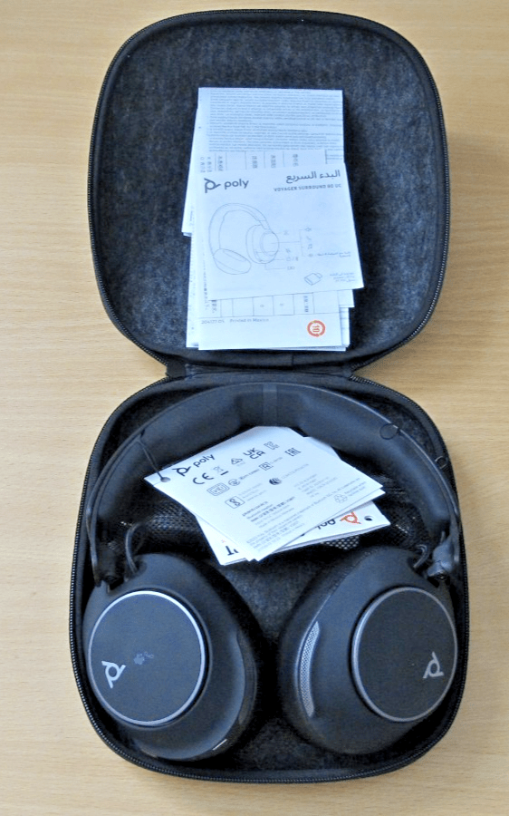 Poly Voyager Surround 80 UC USB - C Headset +USBC/A Adapter 8G7T9AA Open Box - MagsTag