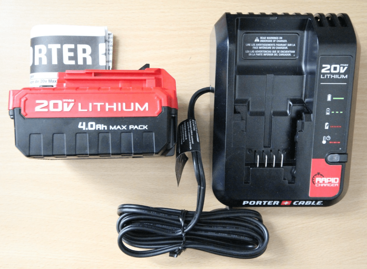 Porter Cable PCC685LCK 20V MAX 4 Ah Lithium - Ion Battery Rapid Charger Starter - MagsTag