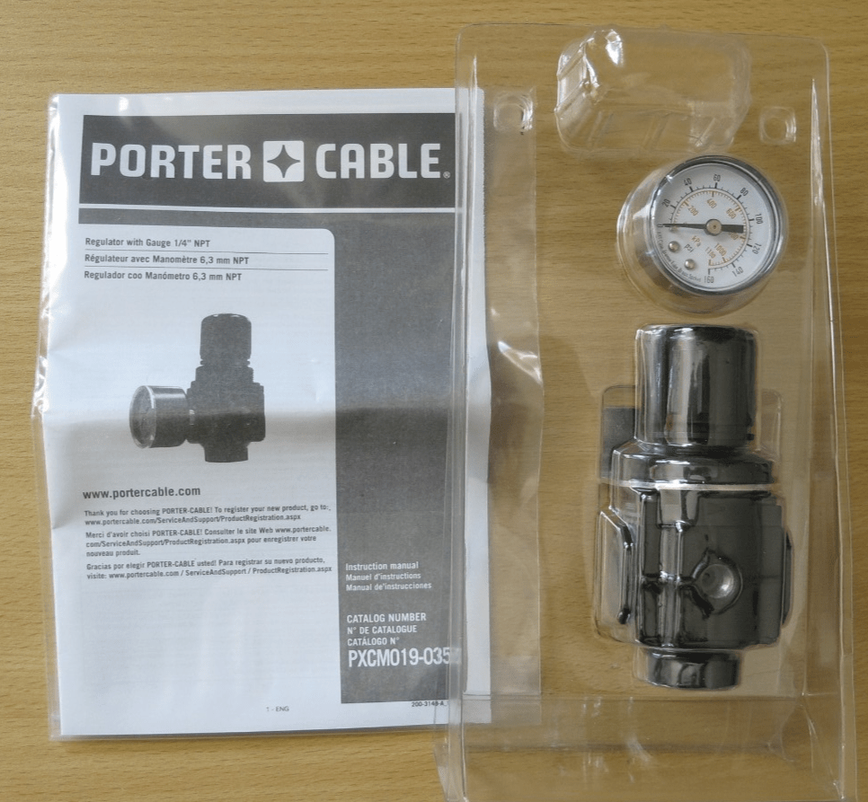 Porter - Cable PXCM019 - 0351 Regulator with Gauge 1/4 in. NPT 125 PSI Unused - MagsTag