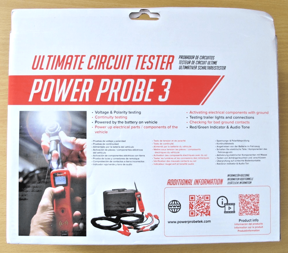Power Probe III Circuit Tester PP319FTC With Cable Extension Accessory & Case - MagsTag
