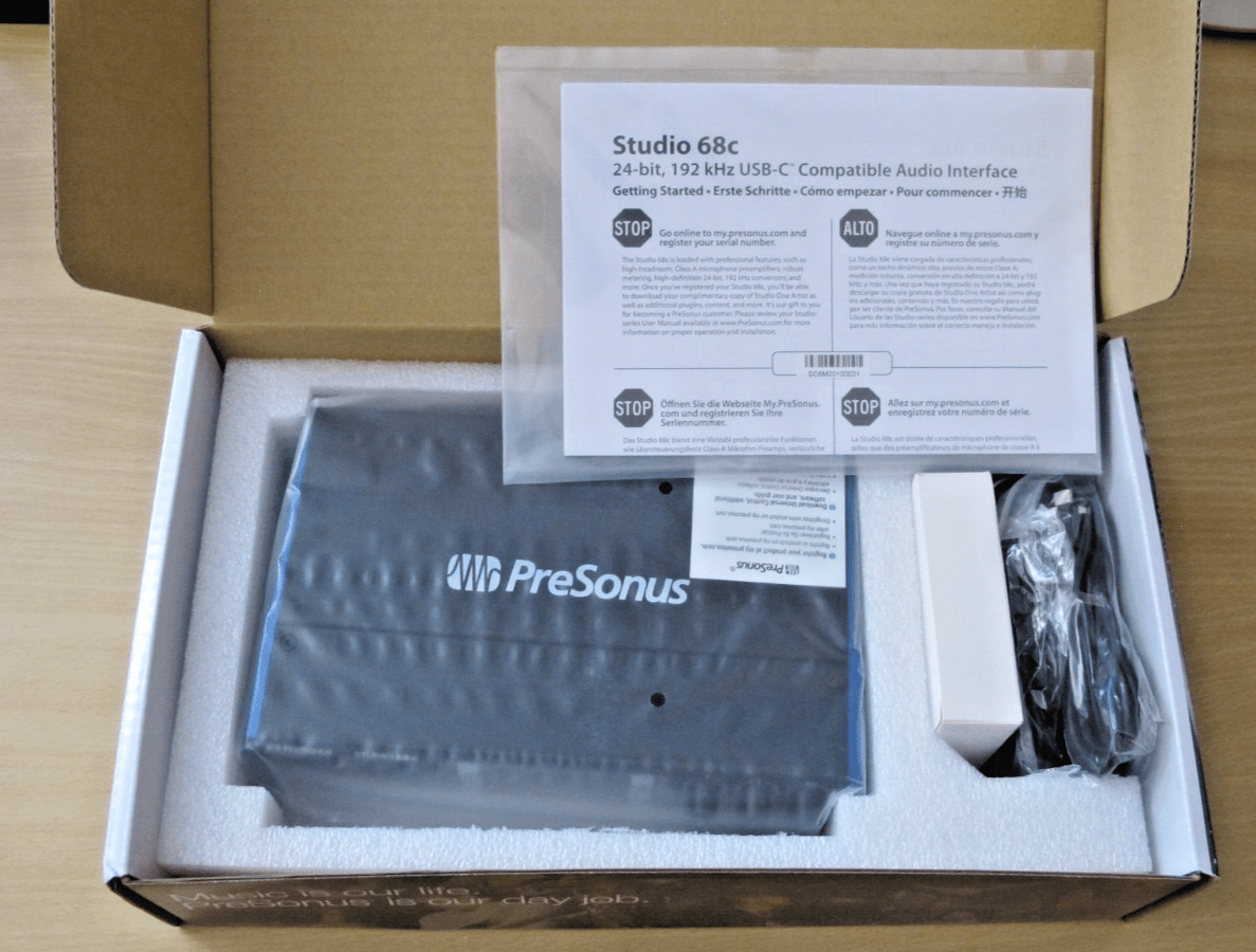 PreSonus Studio 68C 6X6 USB Type - C Audio/MIDI Audio Interface New Open Box - MagsTag