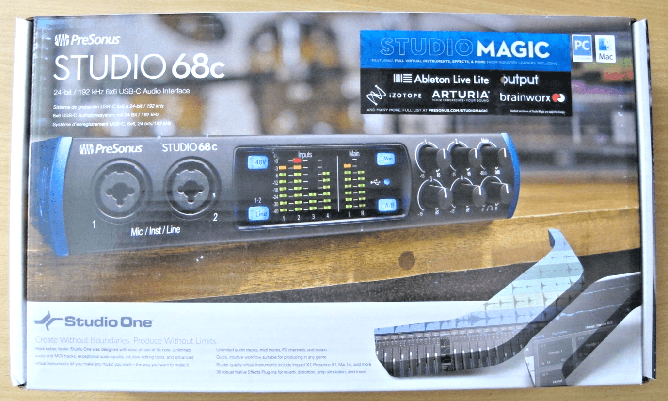 PreSonus Studio 68C 6X6 USB Type - C Audio/MIDI Audio Interface New Open Box - MagsTag