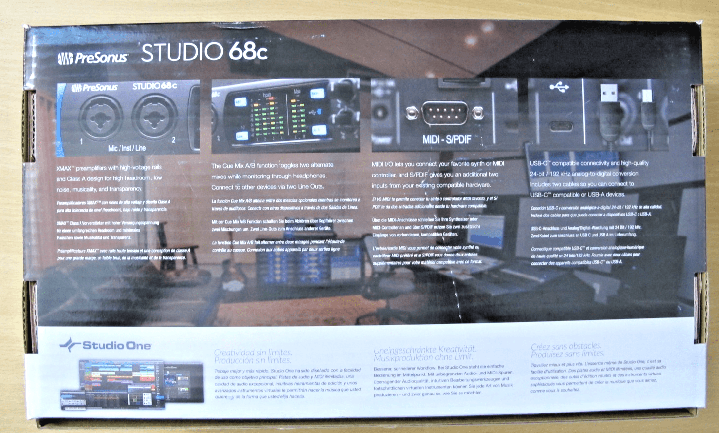 PreSonus Studio 68C 6X6 USB Type - C Audio/MIDI Audio Interface New Open Box - MagsTag