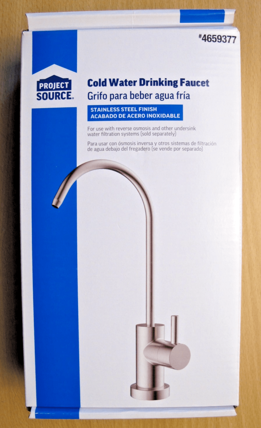 Project Source 4659377 Cold Water Drinking Faucet Stainless Steel - MagsTag