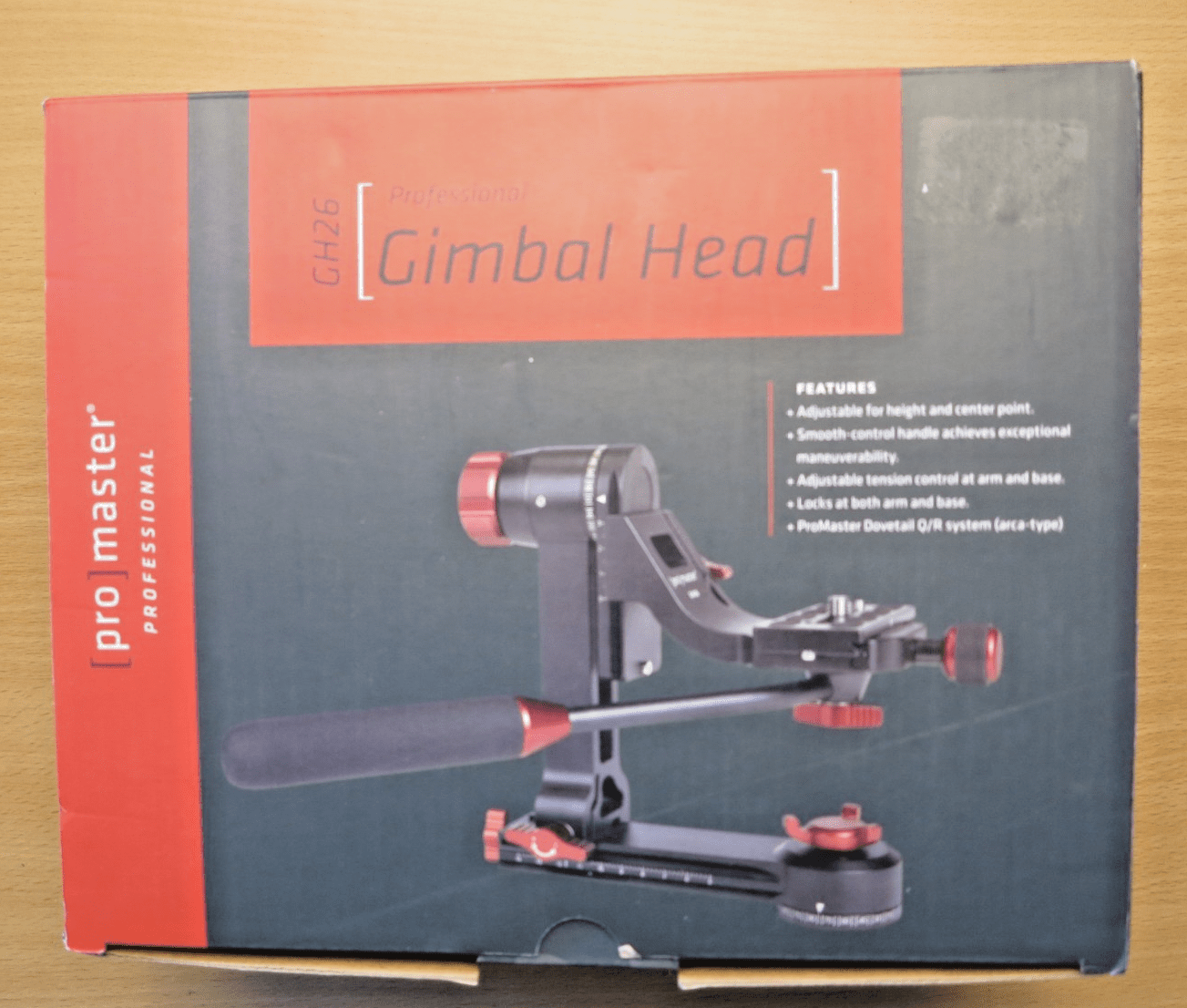 Promaster GH26 Professional Gimbal Head Dovetail mount Rotating base 9278 - MagsTag