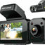 Rexing - V5 Plus 3 - Channel 4K Dash Cam 3" LCD Voice Control, Wi - Fi GPS Open Box - MagsTag