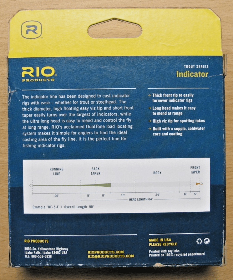 Rio Indicator WF6F fly line Freshwater Premier Trout - MagsTag