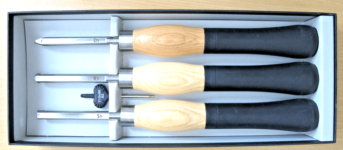 Rockler Mini Ergonomic Carbide Turning Tools 3 - Piece Set Woodworking Tools 1220 - MagsTag