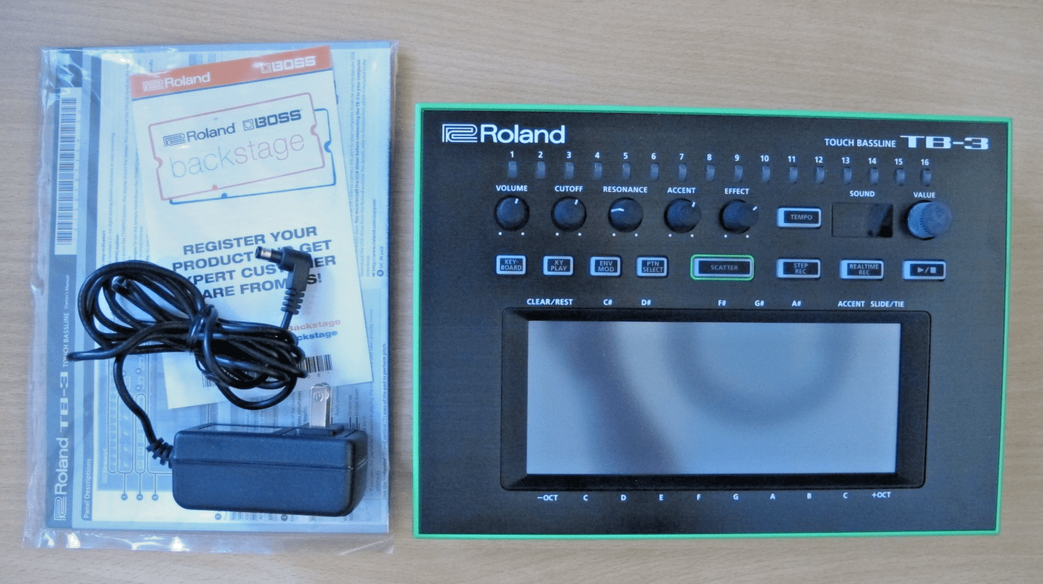 Roland Aria TB - 3 303 Touch Bass Synthesizer (Open Box) Mint condition - MagsTag