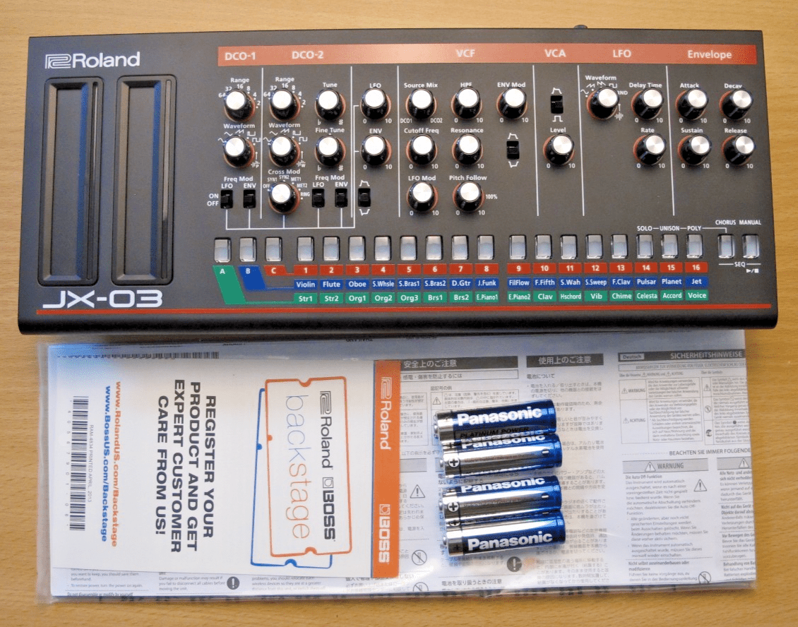 Roland JX - 03 Boutique Synthesizer Sound Module Open Box Unused New - MagsTag