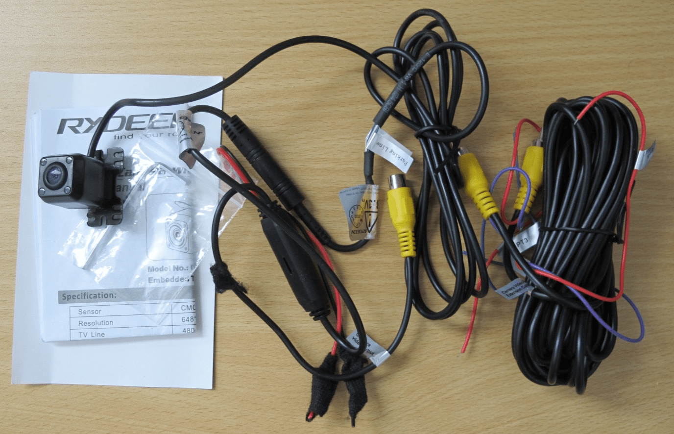Rydeen CM - LED4 Front or Rear Back - Up Camera w/ Infrared IR Guidelines - MagsTag