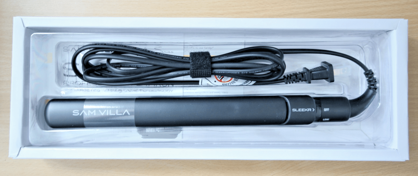 Sam Villa SLEEKR Professional Ceramic Ionic Flat Iron Hair Straightener Unused - MagsTag