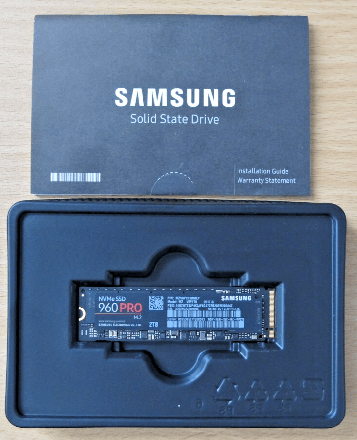 Samsung 960 PRO Series - 2TB PCIe NVMe - M.2 Internal SSD (MZ - V6P2T0BW) Unused - MagsTag