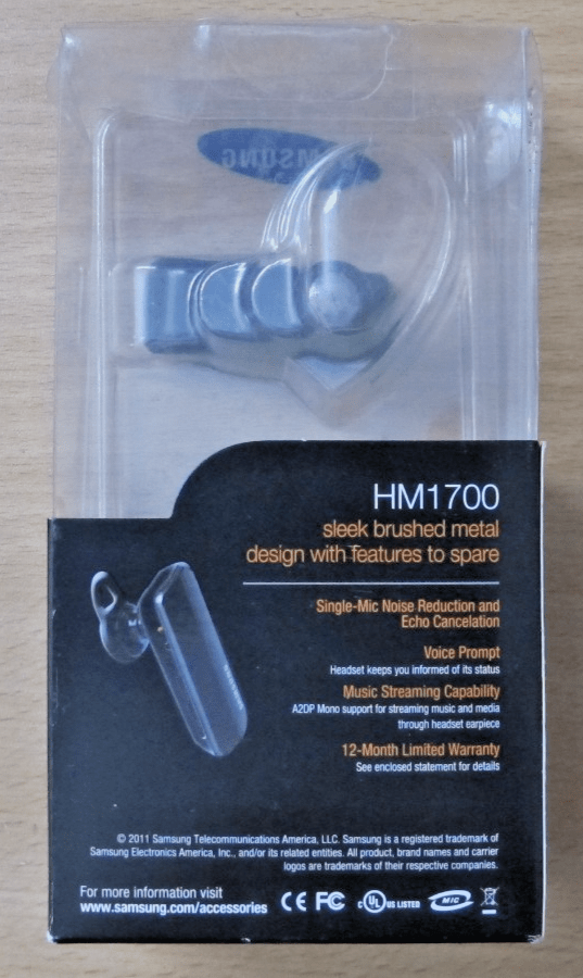 Samsung HM1700 Bluetooth Headset New unused - MagsTag