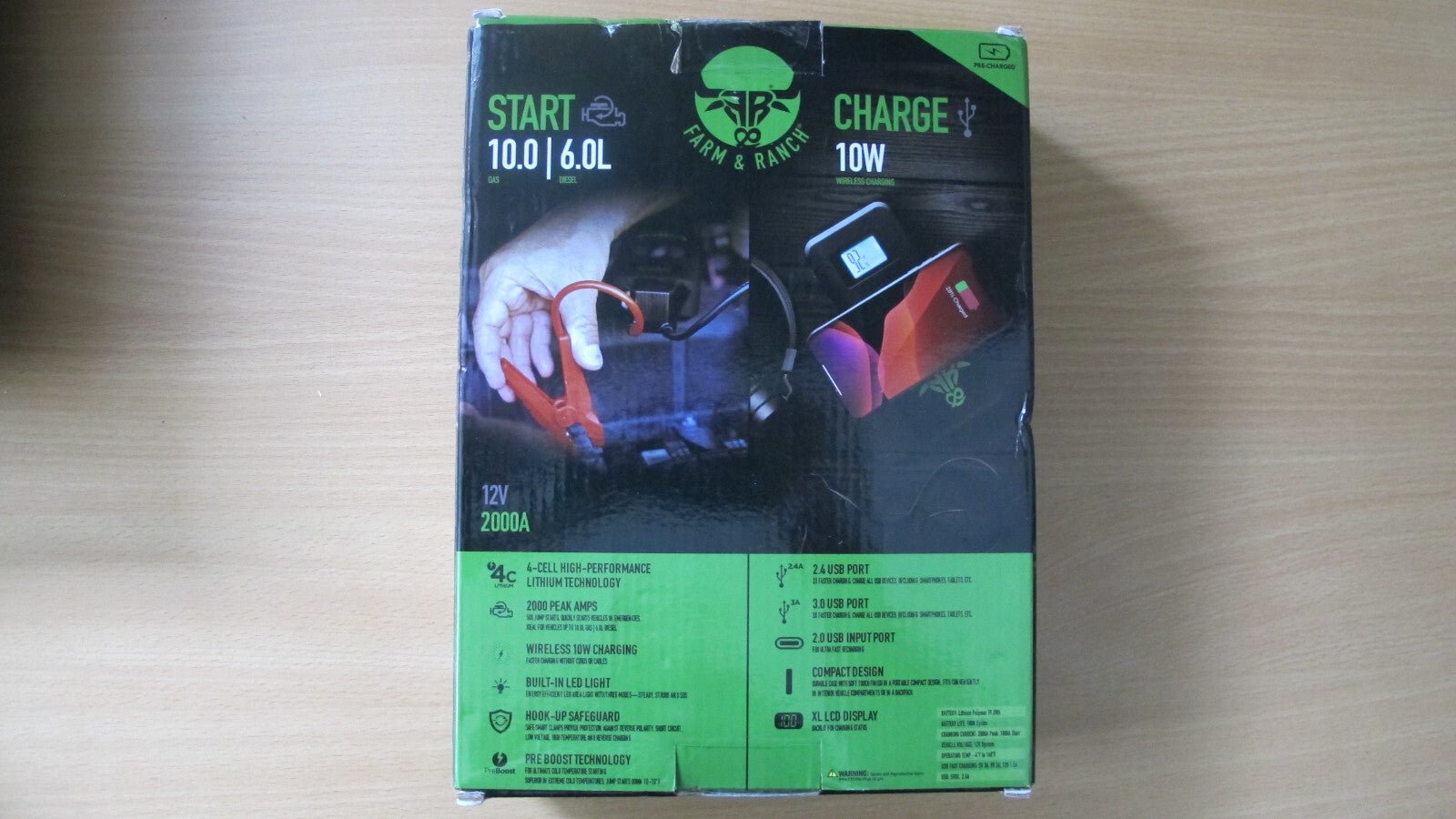 SCHUMACHER FRO1545 JUMP STARTER LITHIUM - ION 2000A 10.0L gas 6.0L Open Box Unused - MagsTag