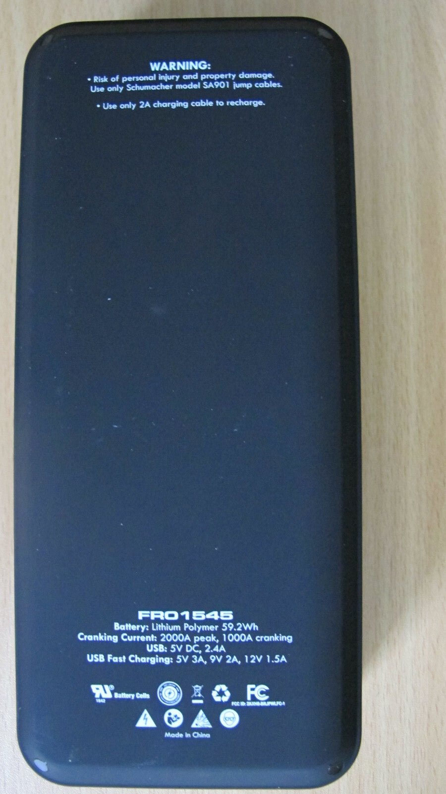 SCHUMACHER FRO1545 JUMP STARTER LITHIUM - ION 2000A 10.0L gas 6.0L Open Box Unused - MagsTag