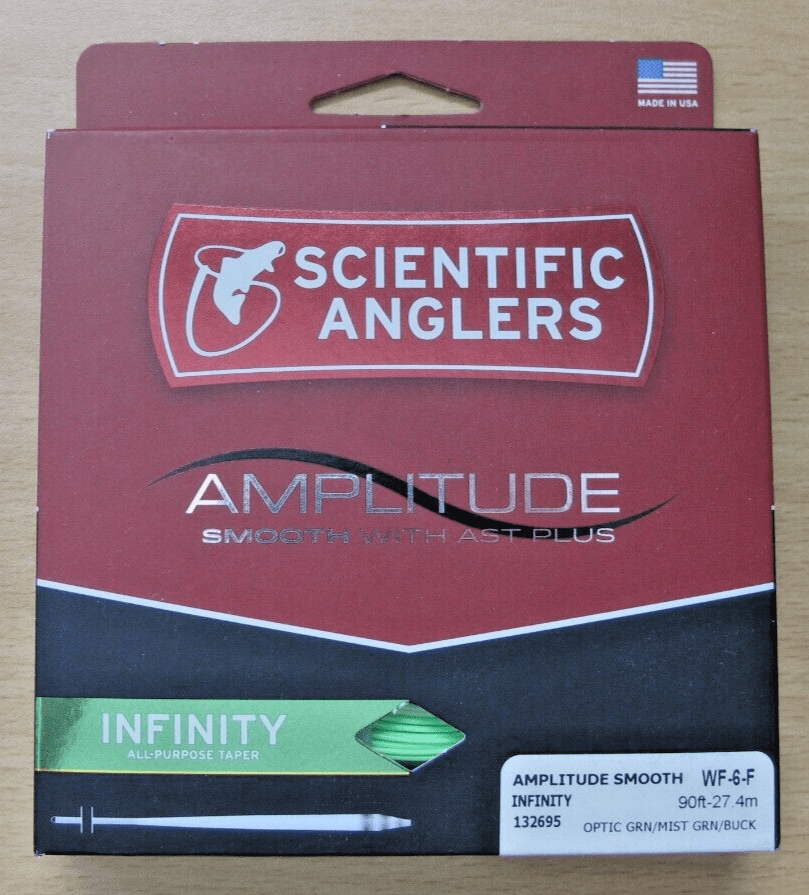 Scientific Anglers Amplitude Smooth Infinity Fly Line AST Plus WF6F Green - MagsTag
