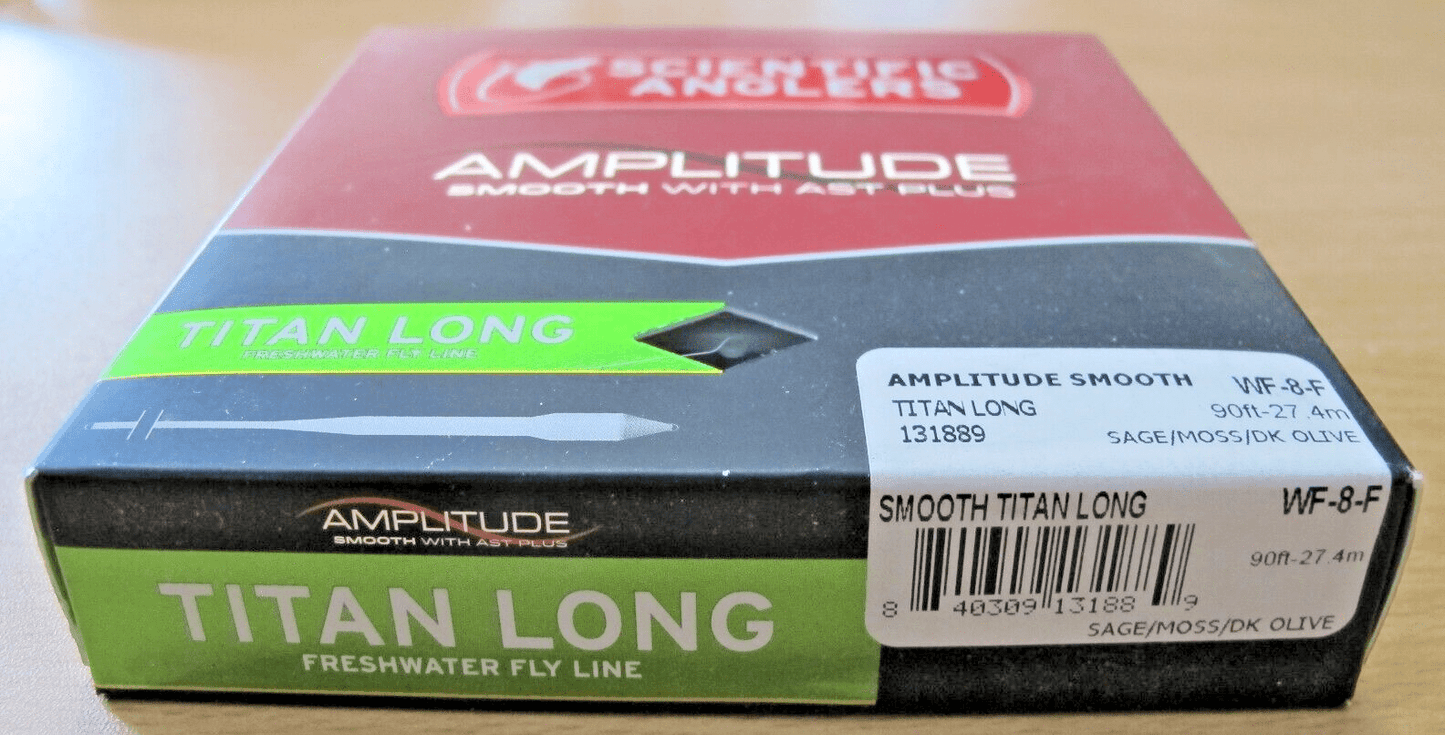 Scientific Anglers Amplitude Smooth Titan Long Fly Line WF8F 131889 Open Box - MagsTag
