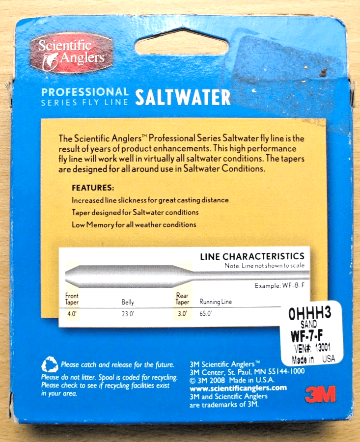 Scientific Anglers WF7F Sand SWT PRO Saltwater Fly Line - MagsTag