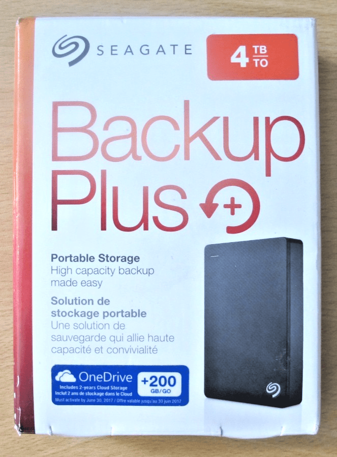 Seagate Backup Plus Portable Storage 4TB USB 3.0 STDR4000100 New Unused - MagsTag