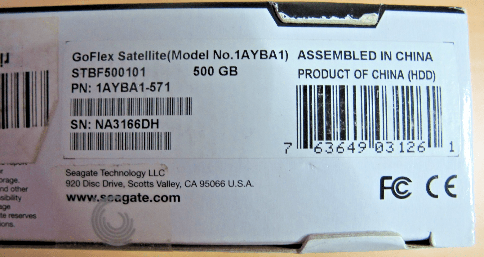 Seagate GoFlex Satellite 500GB Mobile Wireless Storage 1AYBA1 WiFi Open Box - MagsTag