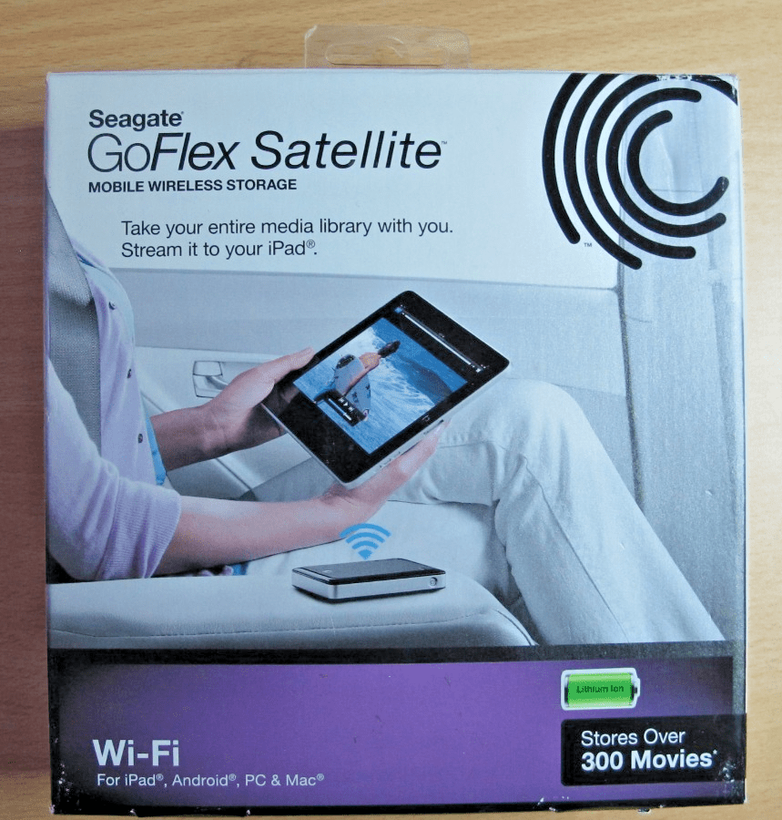 Seagate GoFlex Satellite 500GB Mobile Wireless Storage 1AYBA1 WiFi Open Box - MagsTag