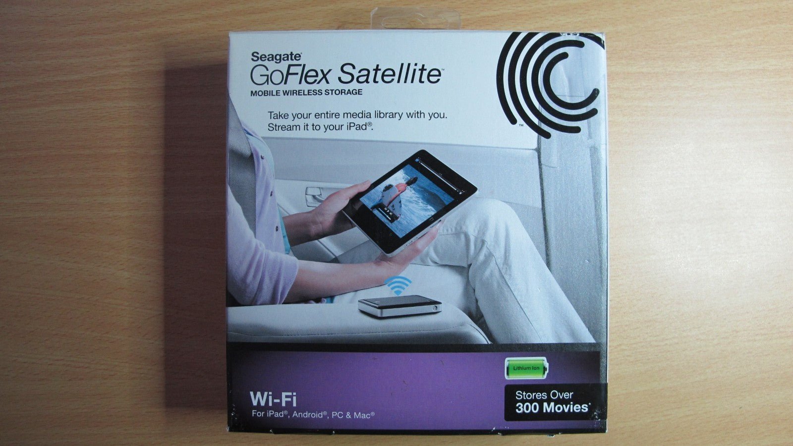 Seagate GoFlex Satellite 500GB Mobile Wireless Storage 1AYBA1 WiFi Open Box - MagsTag