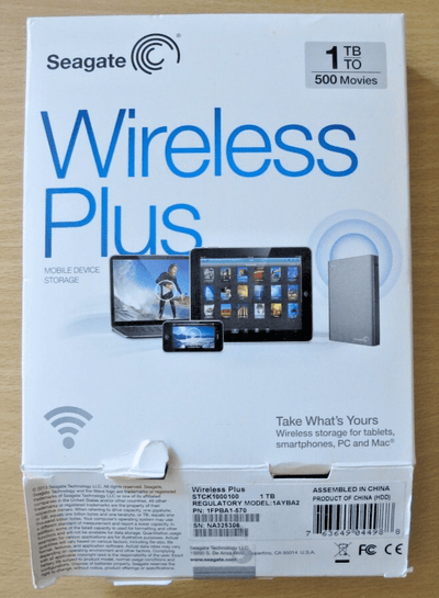 Seagate Wireless Plus 1TB Hard Drive PC Mac Wi - Fi Built - in 802.11 b/g/n Unused - MagsTag
