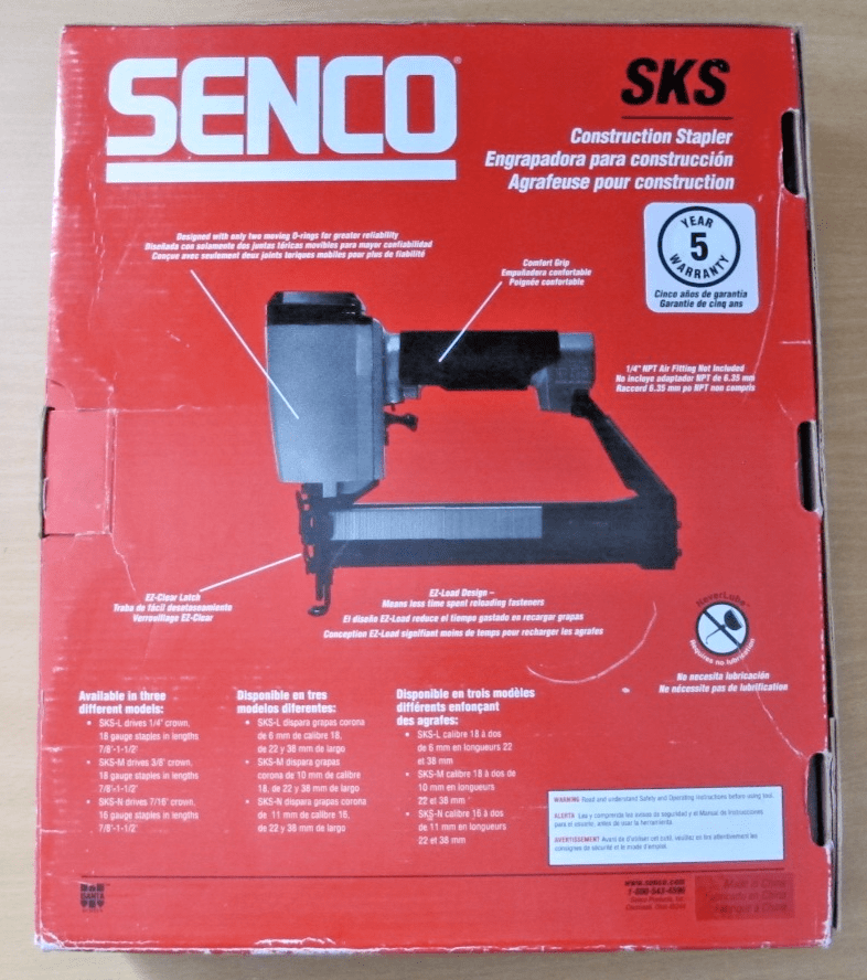 Senco SKSXP - L 300120N 18 - gauge narrow 1/4″ crown air stapler Unused - MagsTag