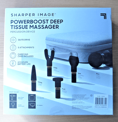 Sharper Image Percussion Pro Deep Tissue Massager Black Unused - MagsTag