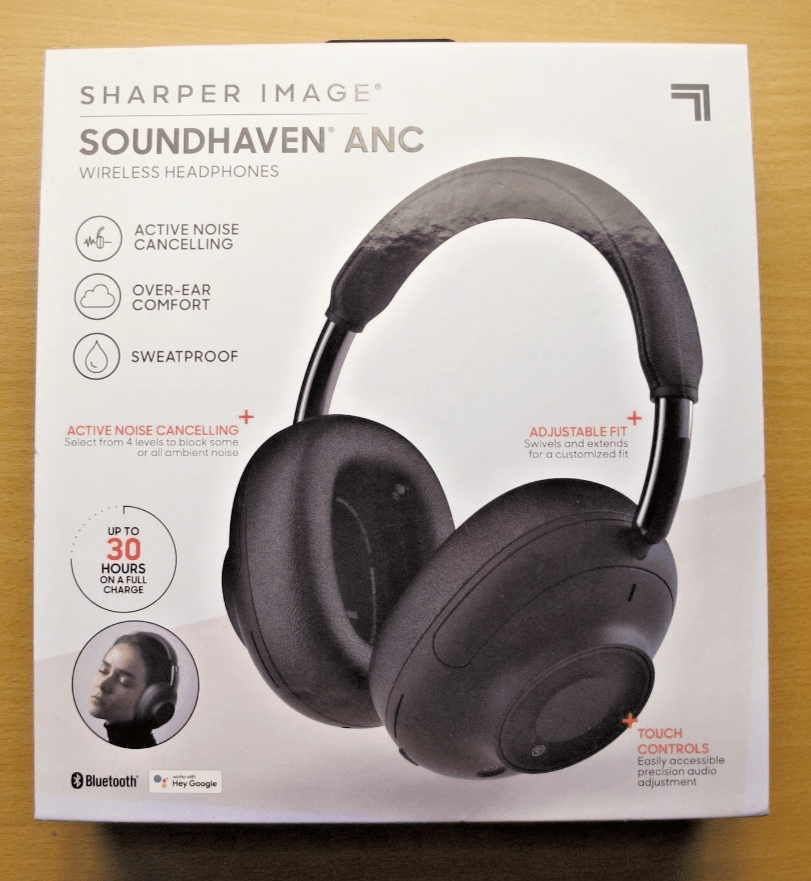 Sharper Image SOUNDHAVEN ANC Over - Ear Wireless Headphones Black - MagsTag