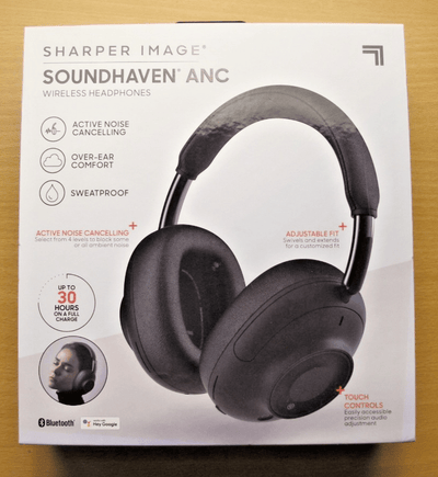 Sharper Image SOUNDHAVEN ANC Over - Ear Wireless Headphones Black - MagsTag
